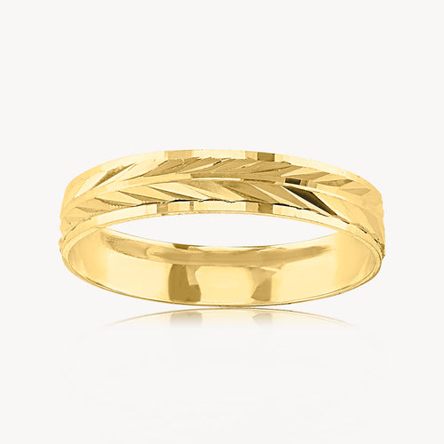 Argolla Diamantada Flechas Delgada 1.2gr