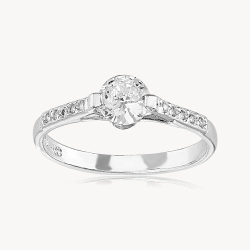 Anillo Solitario Puente 2U Chumbela 2.5gr