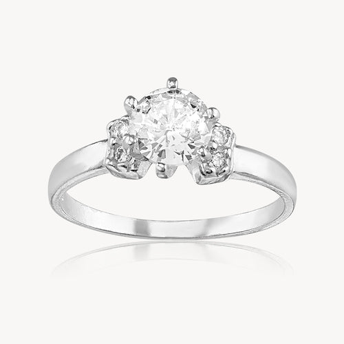 Anillo Solitario 6U Cuatrillo 3.0gr