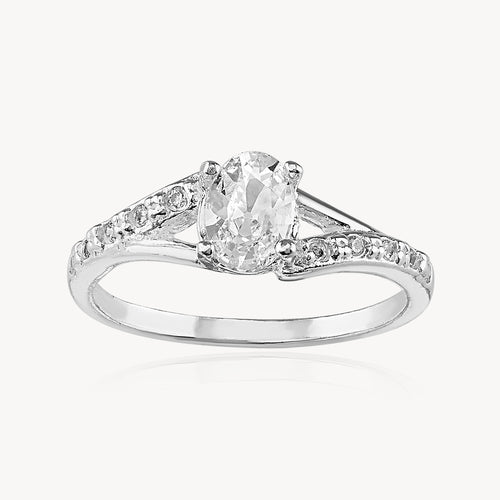 Anillo Solitario Ovalo Churumbela Ojo 2.5gr