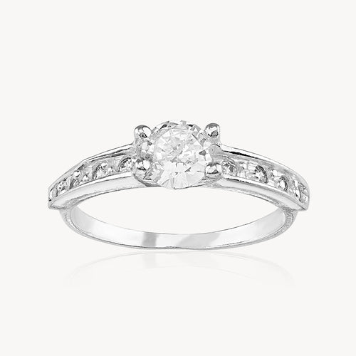 Anillo Solitario Canal 2.5gr