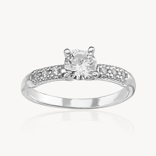 Anillo Solitario Torre C/P 3.0gr