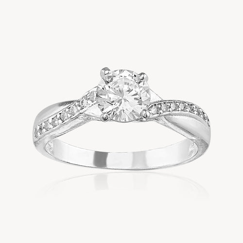 Anillo Solitario Churumbela Curva 2.5gr