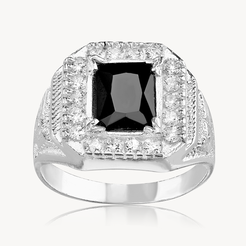 Anillo Caballero Cuadro Aguila 7.0gr