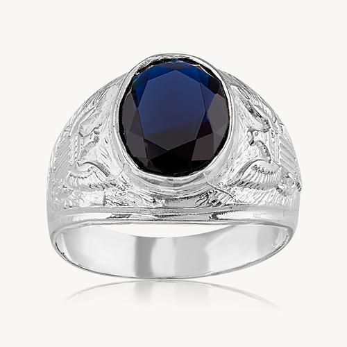 Anillo Caballero Oval Aguilas 6.5gr