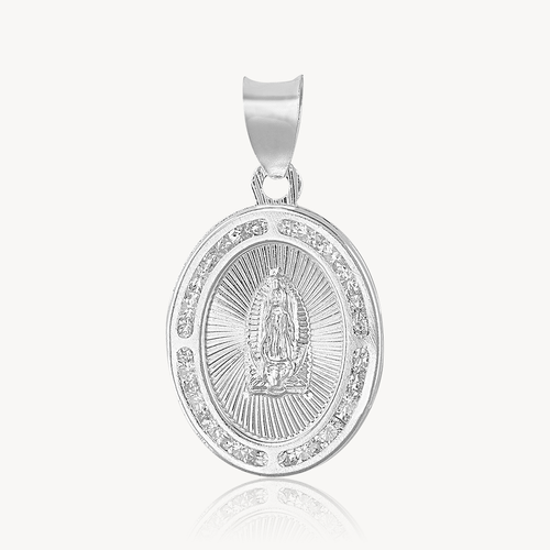 Dije Medalla Virgen Oval DP019