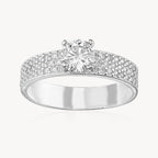 Anillo Solitario Micropave 3.5gr