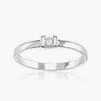 Anillo Solitario Punto 2.0gr