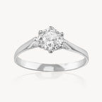 Anillo Solitario Puente 6U 2.0gr