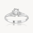 Anillo Solitario 6 Uñas 2.0gr