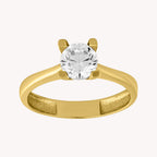 Anillo Solitario Liso V OA009