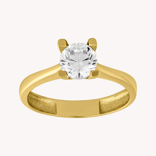 Anillo Solitario Liso V OA009