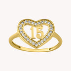 Anillo 15 Años Corazón OA018