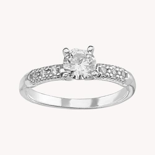 Anillo Solitario Torre C/P PA006