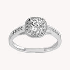 Anillo Solitario Botón PA012