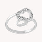 Anillo Corazón c/corazón PA028