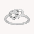 Anillo Corazónes entrelazados PA029