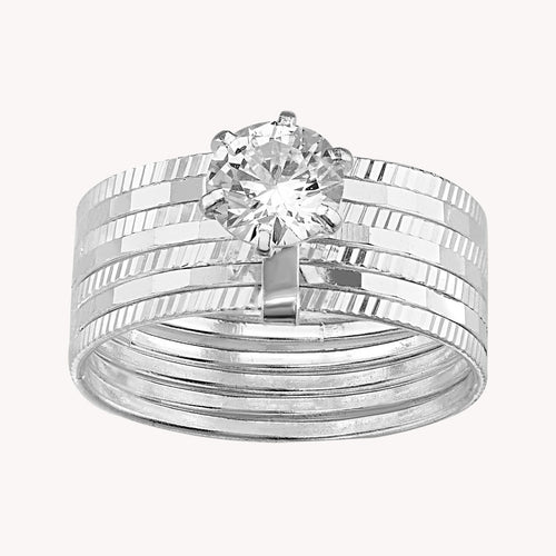 Anillo Semanario Solitario PA036