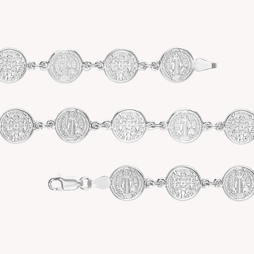 Pulso Medalla San Benito 18cm PU039