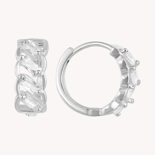 Arracada Huggie Baguet PW019